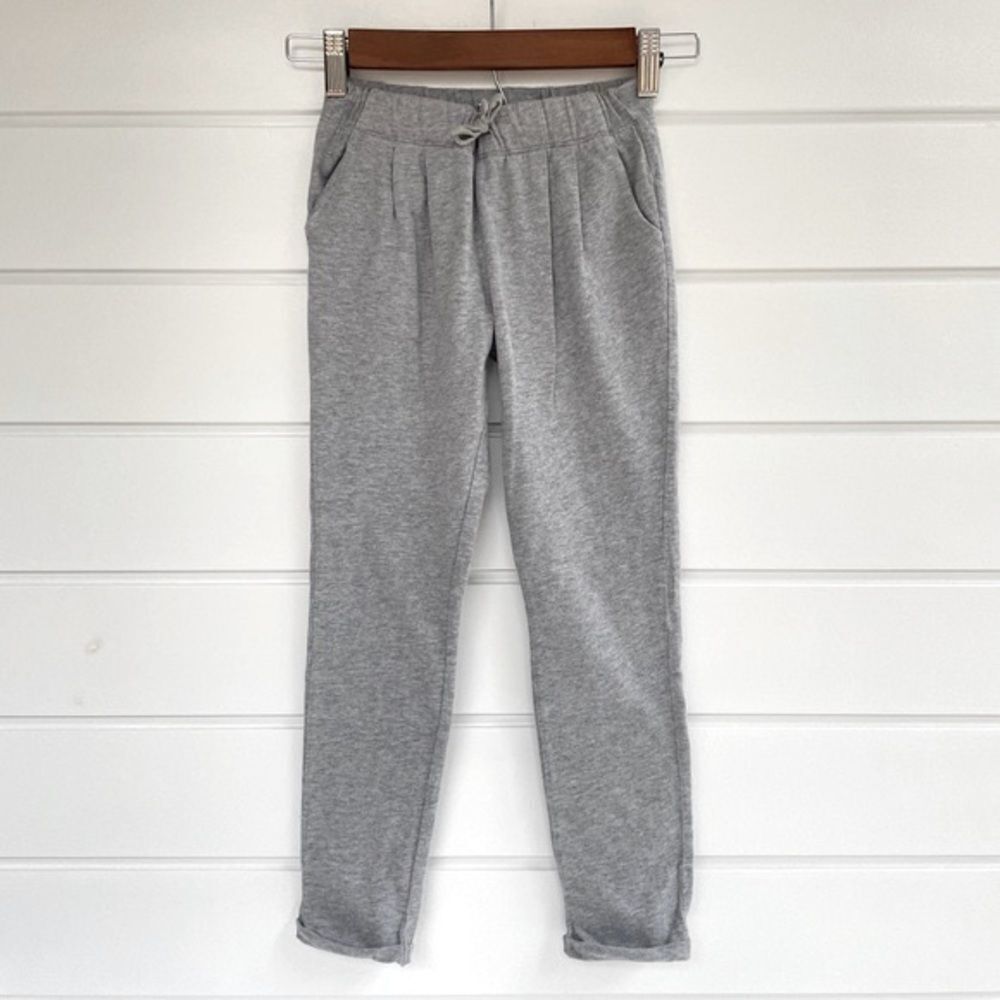 Children’s Place Girls Drawstring Cotton Joggers Sweatpants In Grey